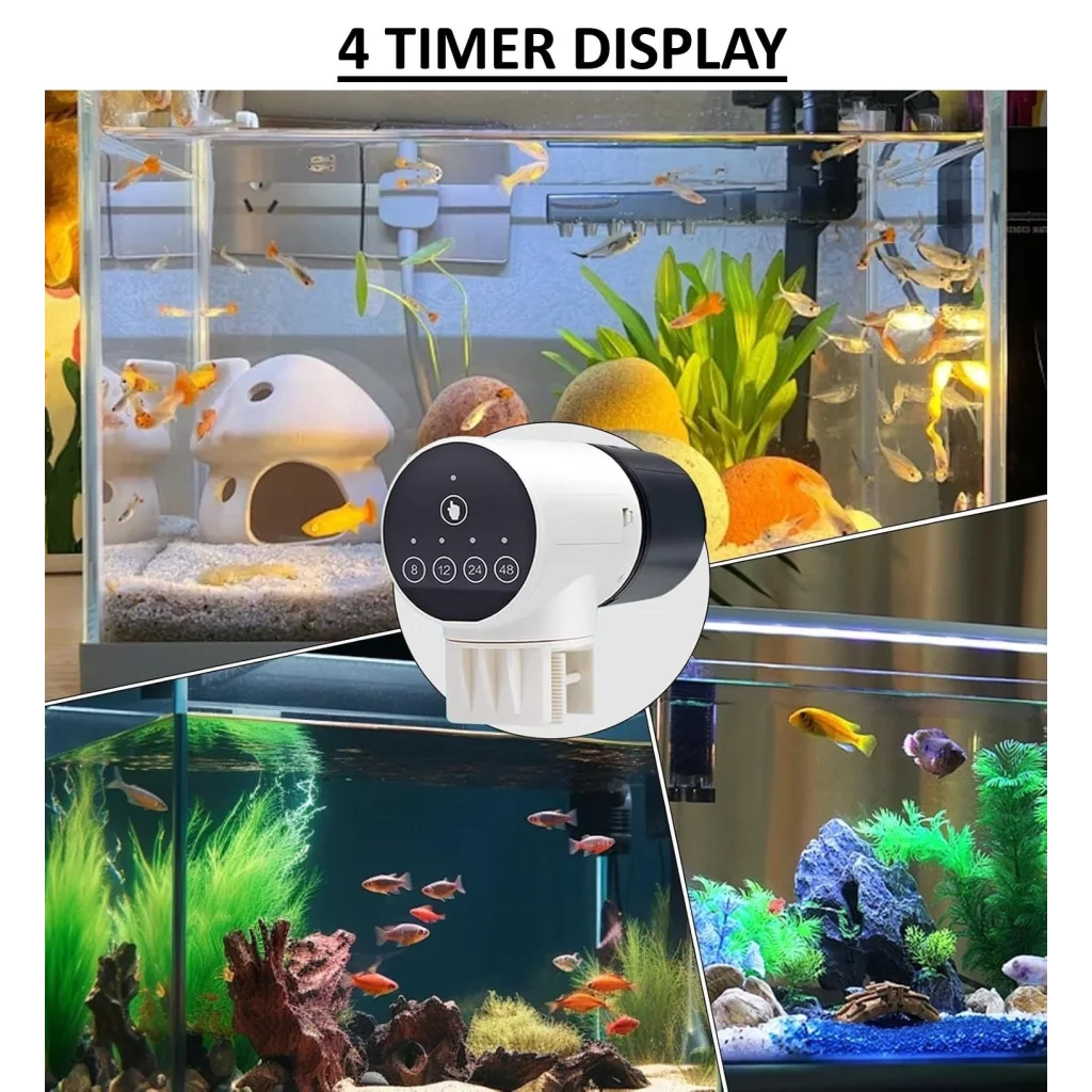 CARLA HOME Automatic Fish Feeder with Timer Moistureproof