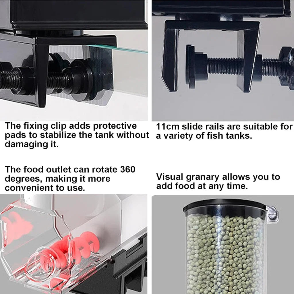 CARLA HOME Automatic Fish Feeder with Timer Moistureproof