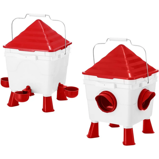 CARLA Chicken Feeder Waterer Set Automatic