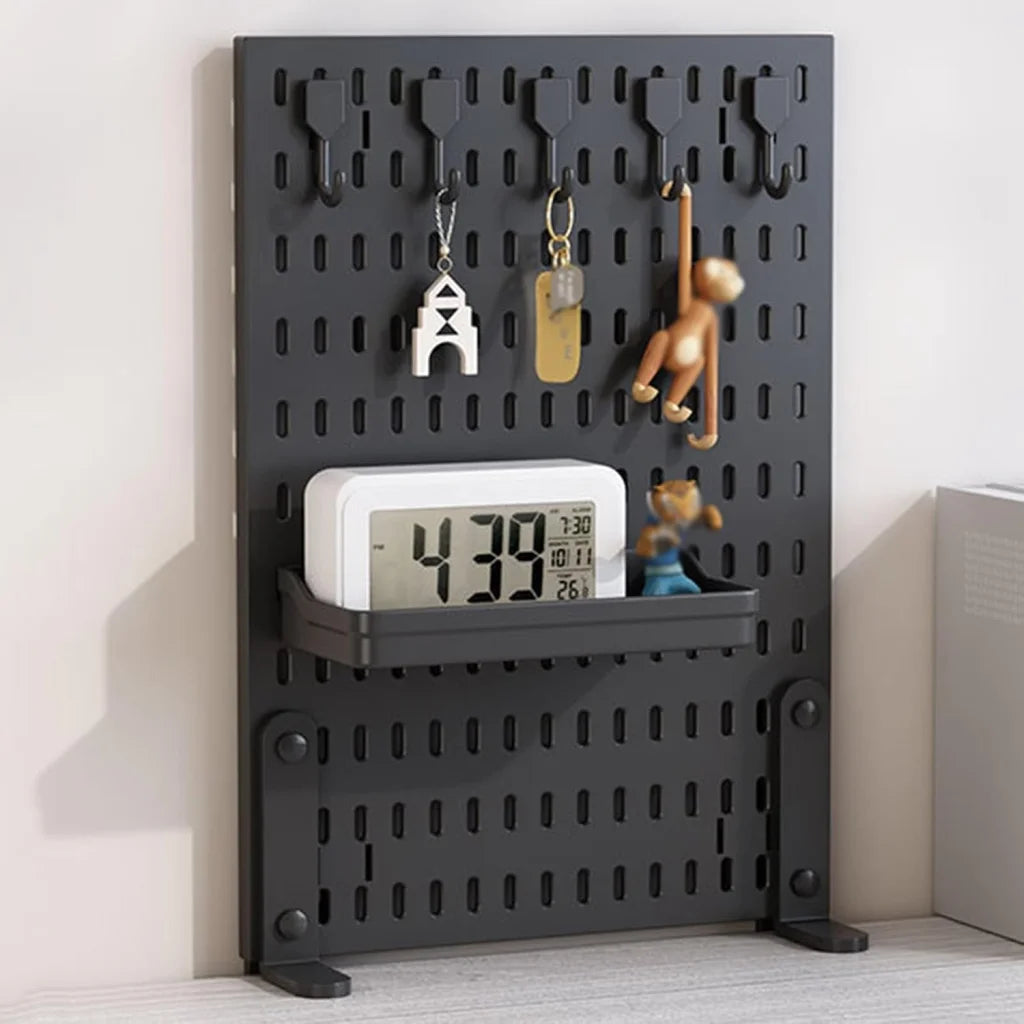CARLA HOME Desk Pegboard Organizer Kit with Hooks Tray &