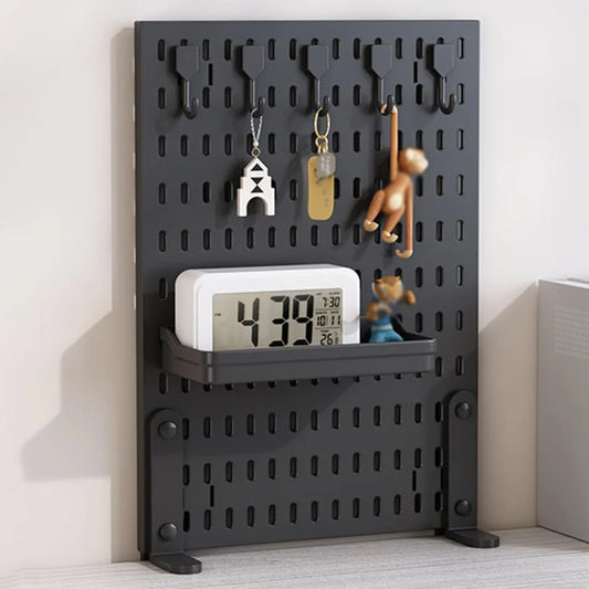 CARLA HOME Desk Pegboard Organizer Kit with Hooks Tray &