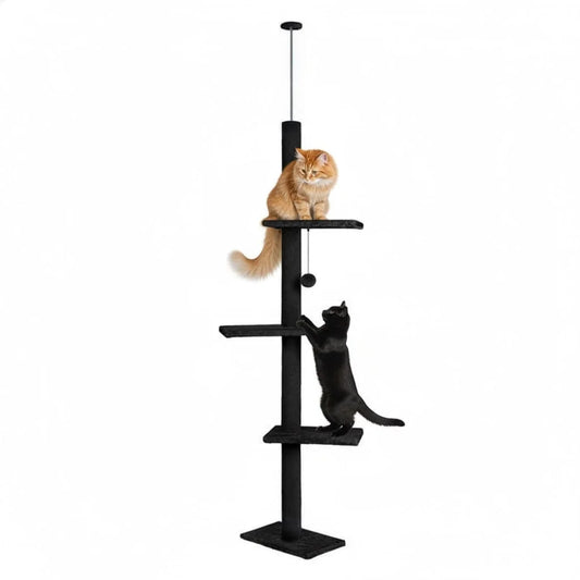 CARLA HOME Floor to Ceiling Cat Tree Tower with Adjustable