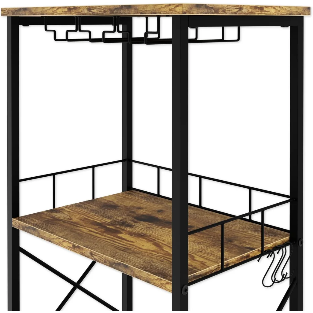 Carla freestanding wine with slim posts and mounting brackets