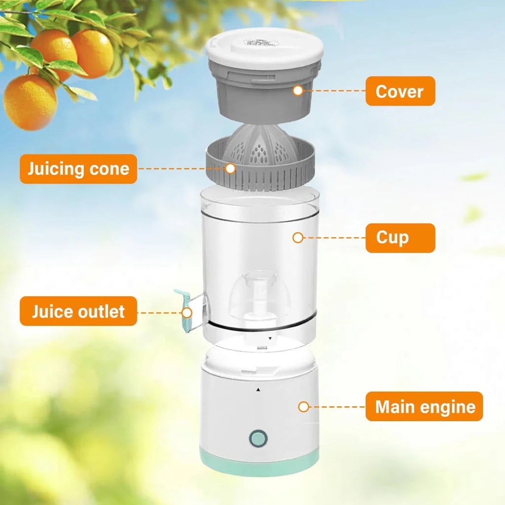 CARLA HOME Hands-Free Citrus Juicer with USB Rechargeable