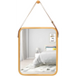 CARLA HOME Hanging Wall Mirror with Bamboo Frame