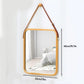 CARLA HOME Hanging Wall Mirror with Bamboo Frame