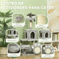 CARLA HOME Large Cat Tree Tower for Indoor Cats with Plush