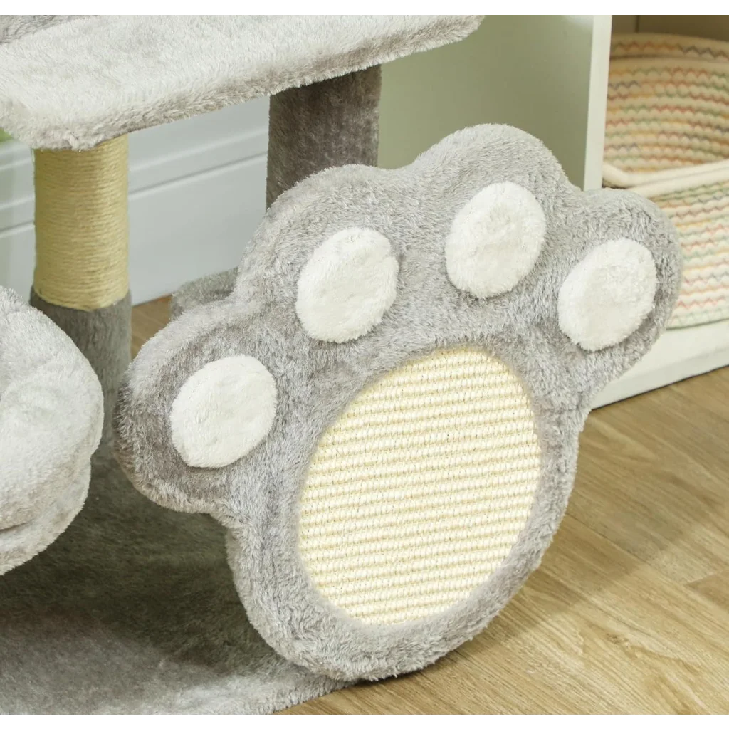 CARLA HOME Large Cat Tree Tower for Indoor Cats with Plush