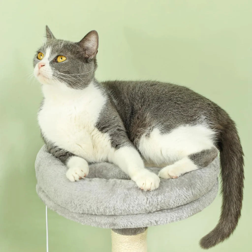 CARLA HOME Large Cat Tree Tower for Indoor Cats with Plush
