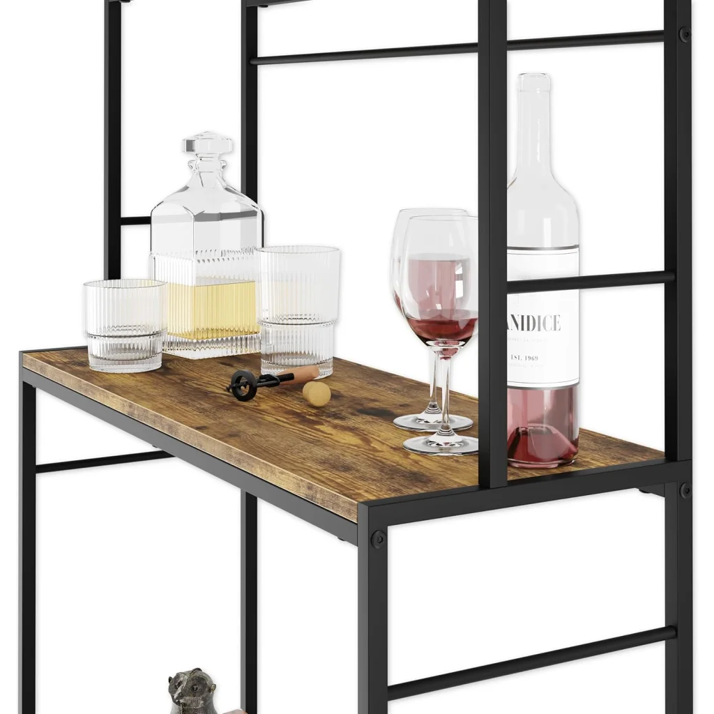 CARLA HOME Large Wine Rack for 20 Bottles with Wood