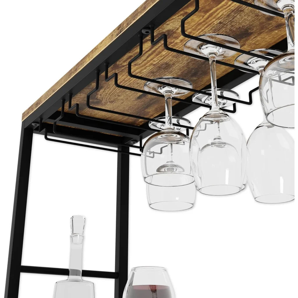 CARLA HOME Large Wine Rack for 20 Bottles with Wood