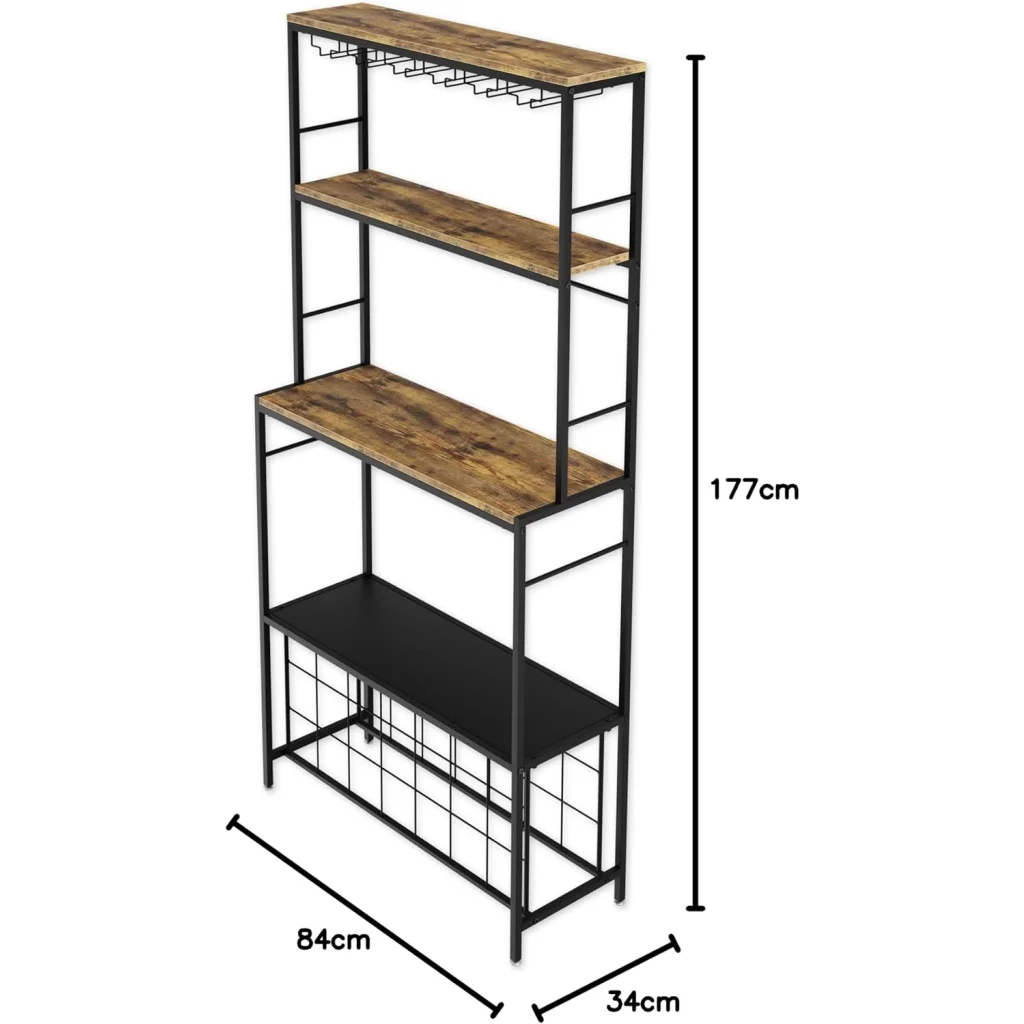 CARLA HOME Large Wine Rack for 20 Bottles with Wood