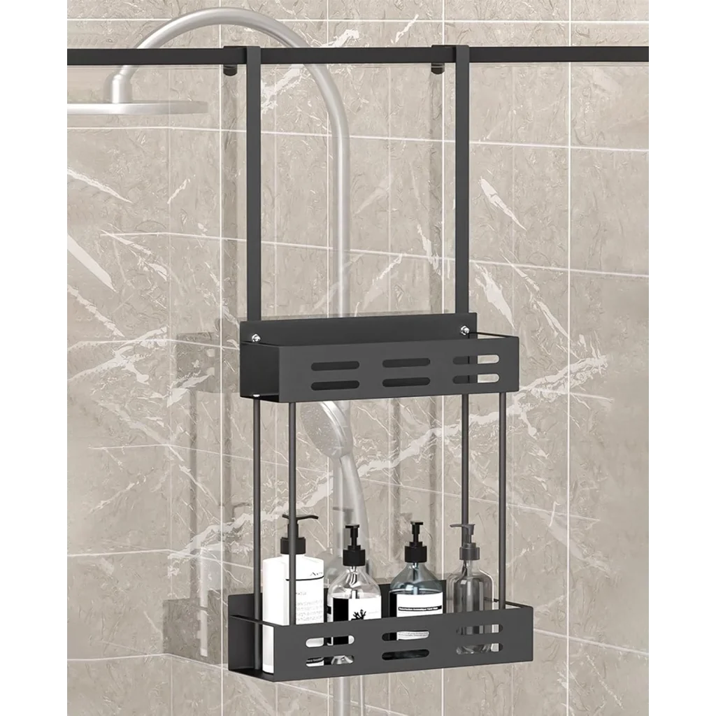 CARLA HOME Over the Door 2-tier Shower Caddy Organizer