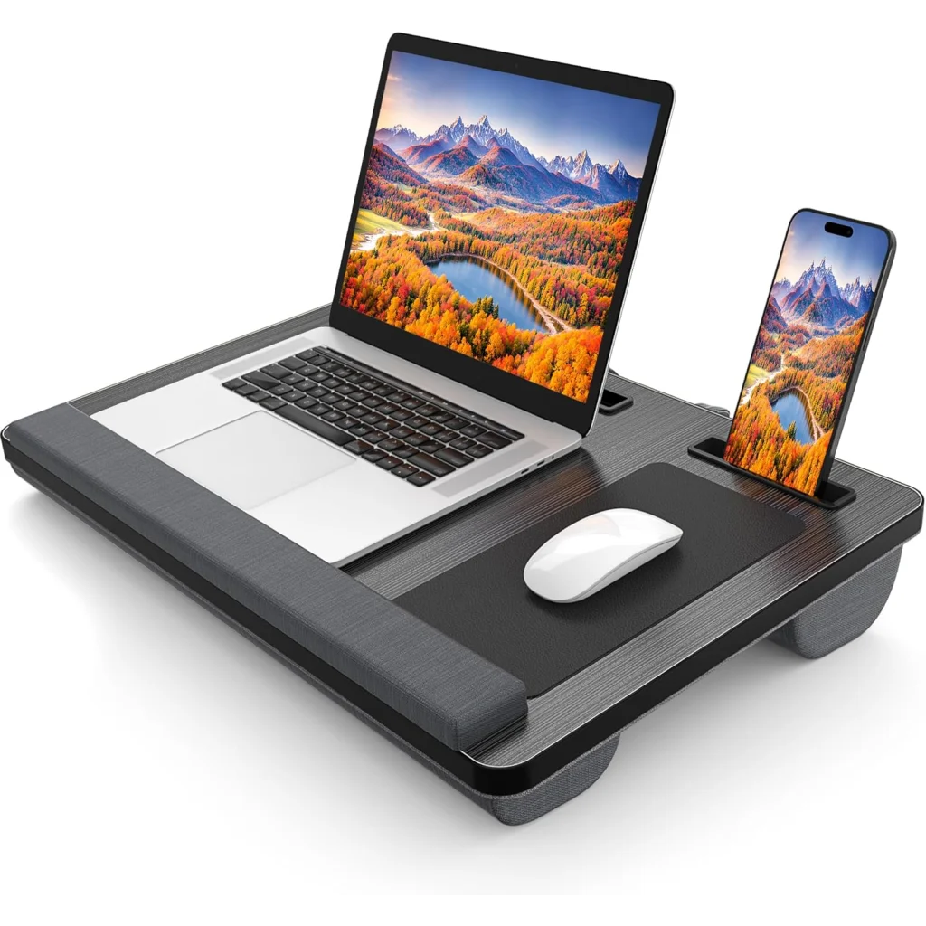 CARLA HOME Oversized Portable Lap Desk with Cushion,Mouse