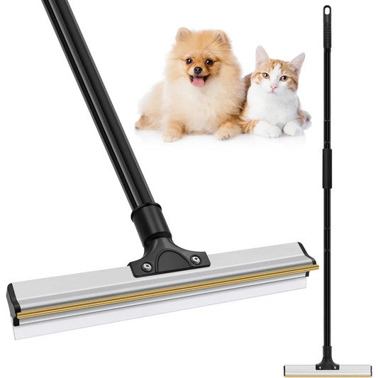 CARLA Pet Hair Remover Broom with Long Handle