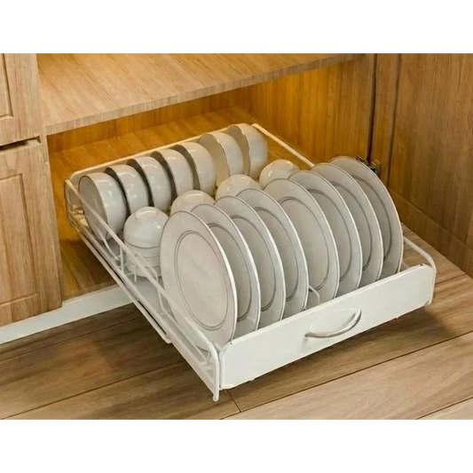 Carla Pull Out Dish Rack with Kitchen Cabinet Slide Out Drawer