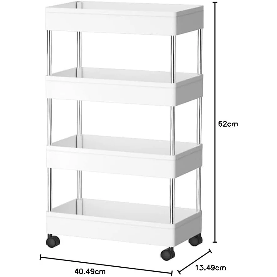 CARLA Slim Storage Cart Organizer Trolley