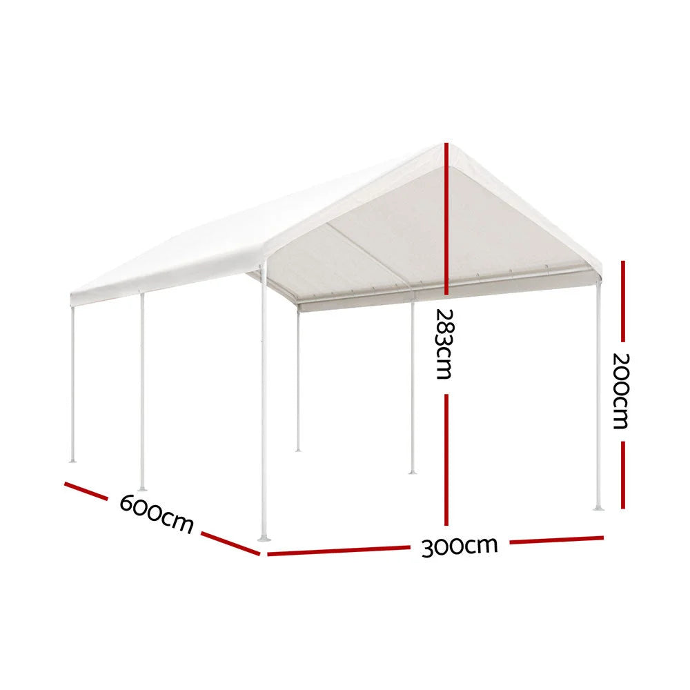 Carport Kits Steel Shelter Gazebo Canopy Garage Portable