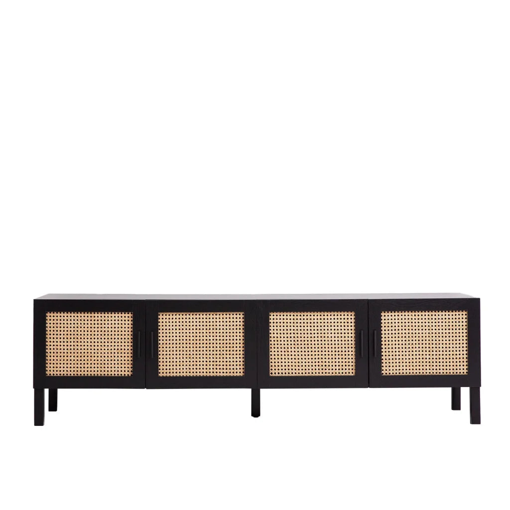 Casa Decor Tulum Rattan Entertainment Unit TV Stand Cabinet