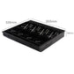 Cash Tray 4 Bills 8 Coins with Lockable Lid Heavy Duty Spare Tray - Black - Premium