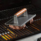 Cast Iron Bacon Press Set Premium 2X Meat Steak Grill BBQ Weight with Wood Handle