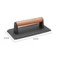 Cast Iron Bacon Press Set Premium 2X Meat Steak Grill BBQ Weight with Wood Handle