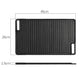 Cast Iron BBQ Grill Plate 2X 45cm Rectangular Portable Fry Cooking Pan Tray with Handle