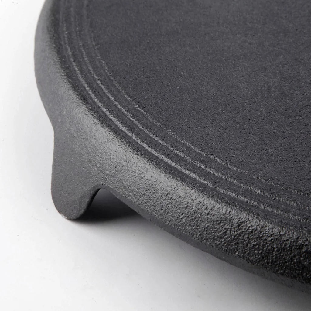 Cast Iron Crepes Pan 2X 33CM Reversible Round Baking Cookie Pancake Pizza Bakeware