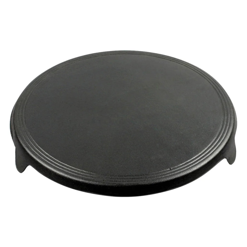 Cast Iron Crepes Pan 33CM Reversible Round Baking Cookie Pancake Pizza Bakeware