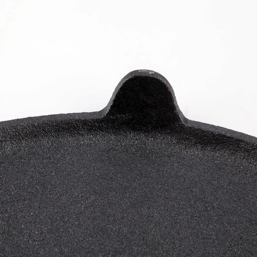 Cast Iron Crepes Pan 33CM Reversible Round Baking Cookie Pancake Pizza Bakeware