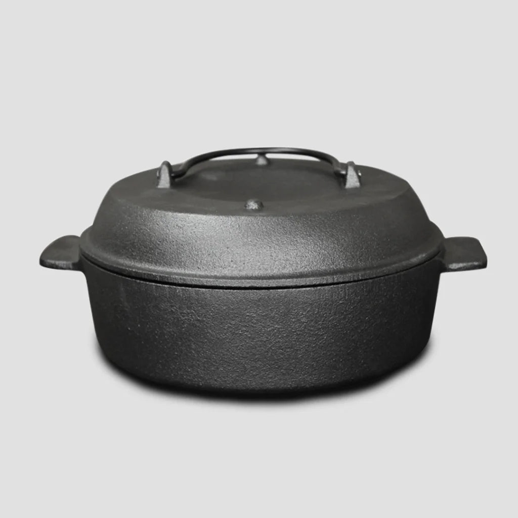 Cast Iron Dutch Oven Premium 28cm Pre-Seasoned Pot with Lid