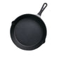 Cast Iron Frying Pan Premium 26cm Round Skillet Steak Sizzle Platter with Handle