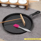 Cast Iron Frying Pan Set Premium 2X 26cm Round Skillet Griddle Sizzle Platter
