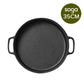 Cast Iron Frying Pan Skillet Coating Steak Sizzle Platter 35cm - Premium