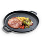 Cast Iron Frying Pan Skillet Coating Steak Sizzle Platter 35cm - Premium