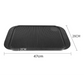 Cast Iron Griddle Hot Plate Set Premium 2X 47cm Ridged BBQ Stovetop Grill Pan