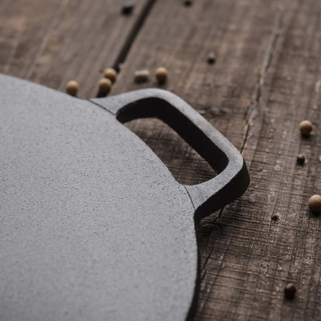 Cast Iron Induction Crepes Pan Premium 37cm Baking Cookie Pancake Pizza Bakeware