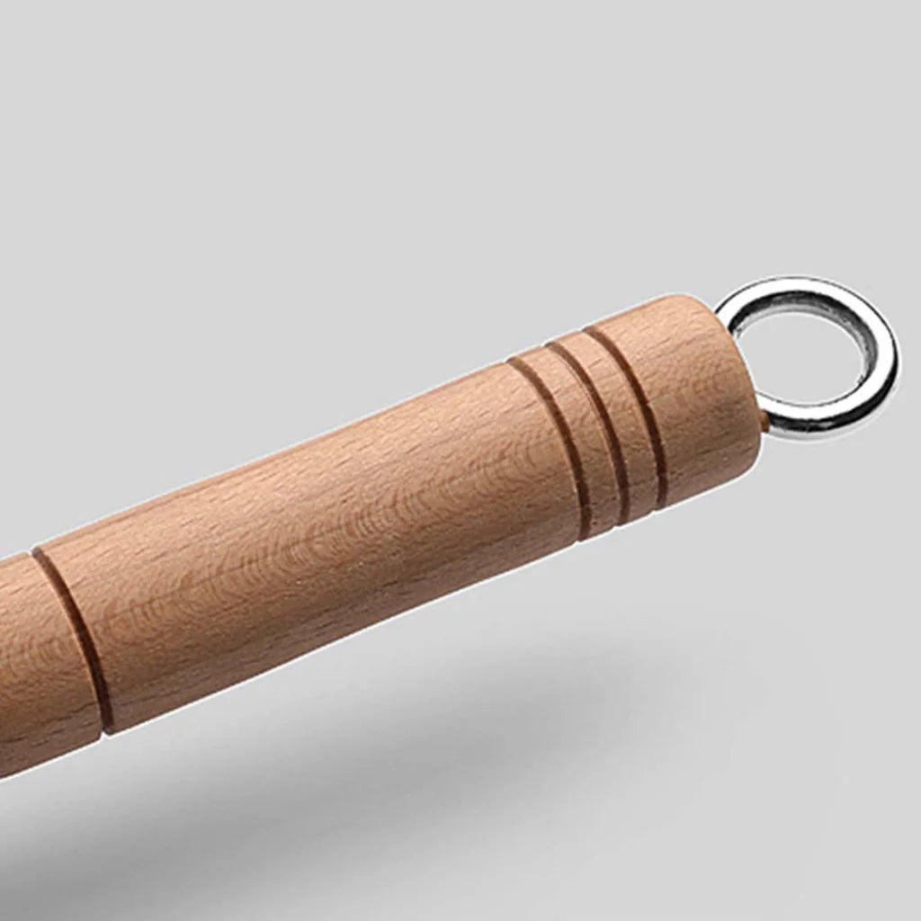 Cast Iron Japanese Omelette Pan Premium Tamagoyaki Egg Frying Skillet with Wooden Handle