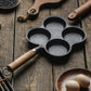 Cast Iron Multi-Portion Omelet Pan Set Premium 2X 4 Mold Breakfast Fried Egg Pancake