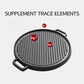 Cast Iron Ribbed BBQ Pan 30cm Round Skillet Steak Sizzle Platter with Handle