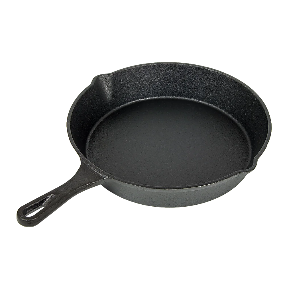 Cast Iron Skillet Fry Pan Set Pre-Seasoned 3 Pcs Frying Pan