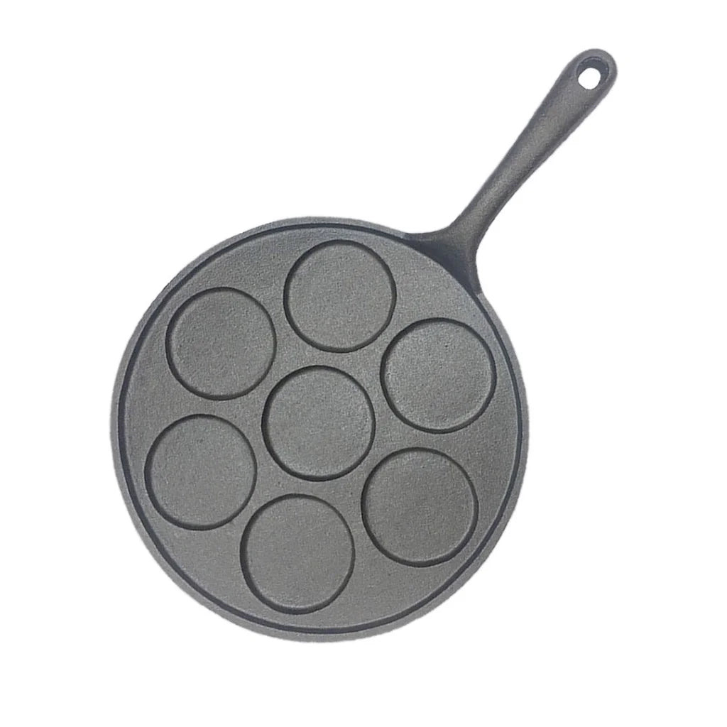 Cast Iron Takoyaki Fry Pan Premium 23cm Octopus Balls Maker 7 Hole Grill Mold