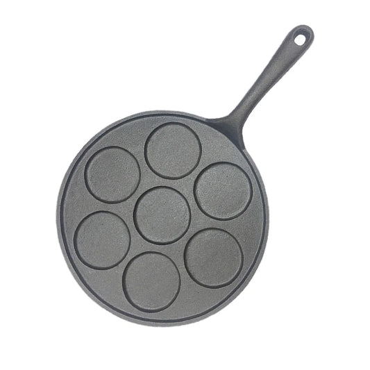 Cast Iron Takoyaki Fry Pan Premium 23cm Octopus Balls Maker 7 Hole Grill Mold