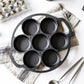 Cast Iron Takoyaki Fry Pan Premium 32cm Octopus Balls Maker 7 Hole Cavities Grill Mold