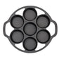 Cast Iron Takoyaki Fry Pan Premium 32cm Octopus Balls Maker 7 Hole Cavities Grill Mold
