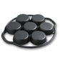 Cast Iron Takoyaki Fry Pan Premium 32cm Octopus Balls Maker 7 Hole Cavities Grill Mold
