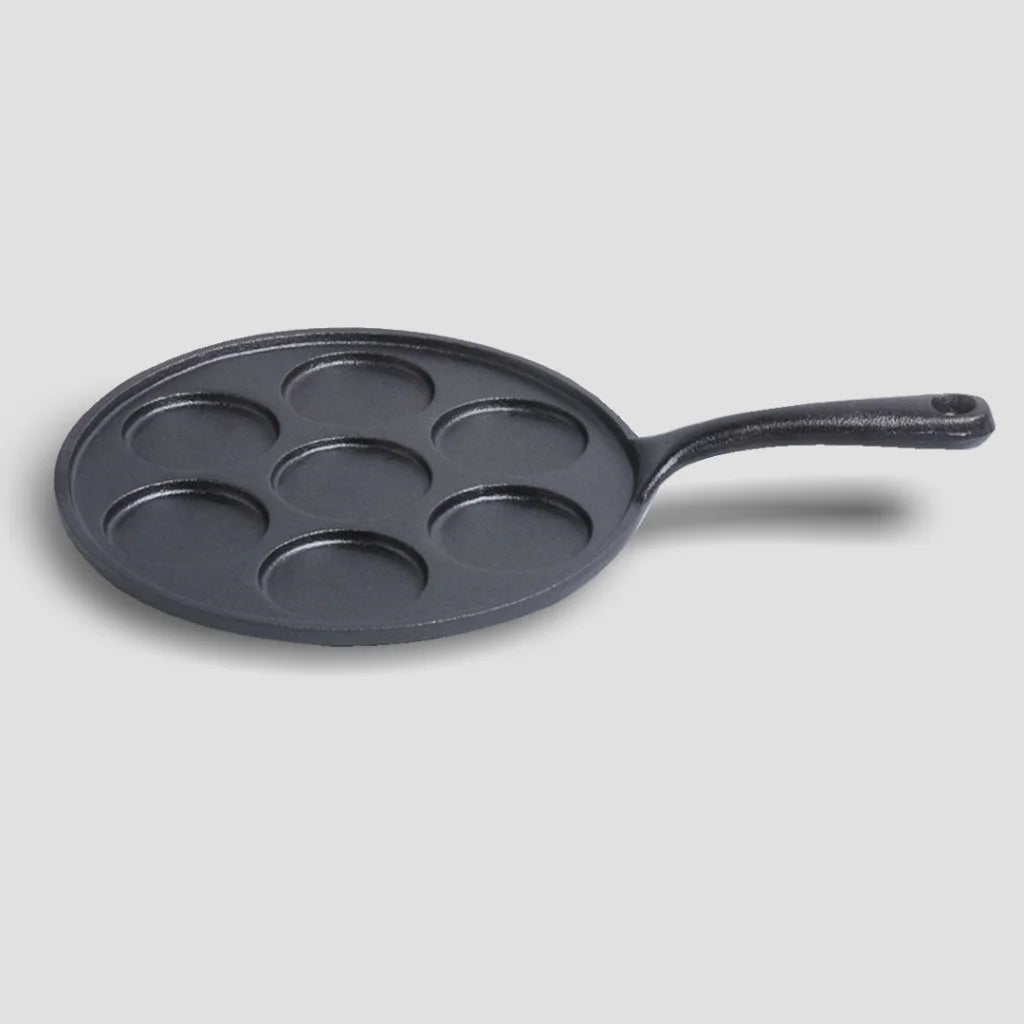 Cast Iron Takoyaki Fry Pan Set Premium 2X 23cm Octopus Balls Maker 7 Hole Grill Mold