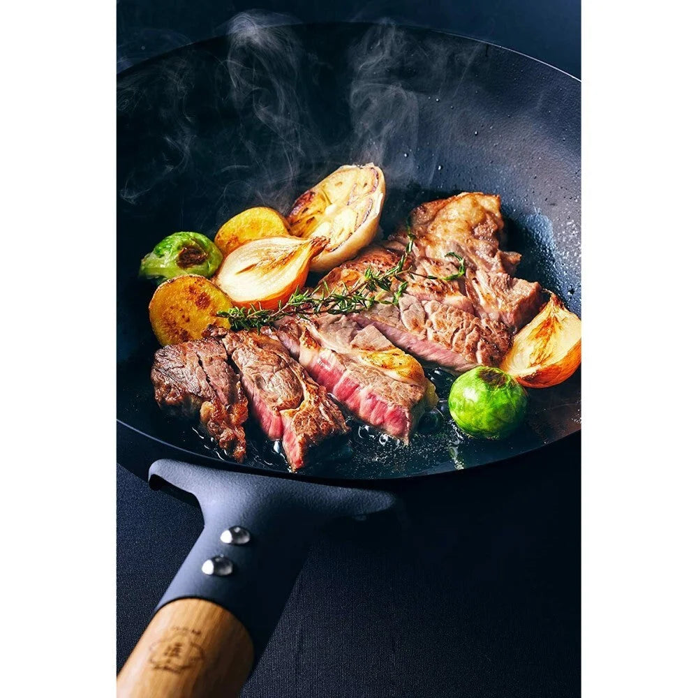 Cast Iron Wok Takumi Premium Magma Plate Made in Japan