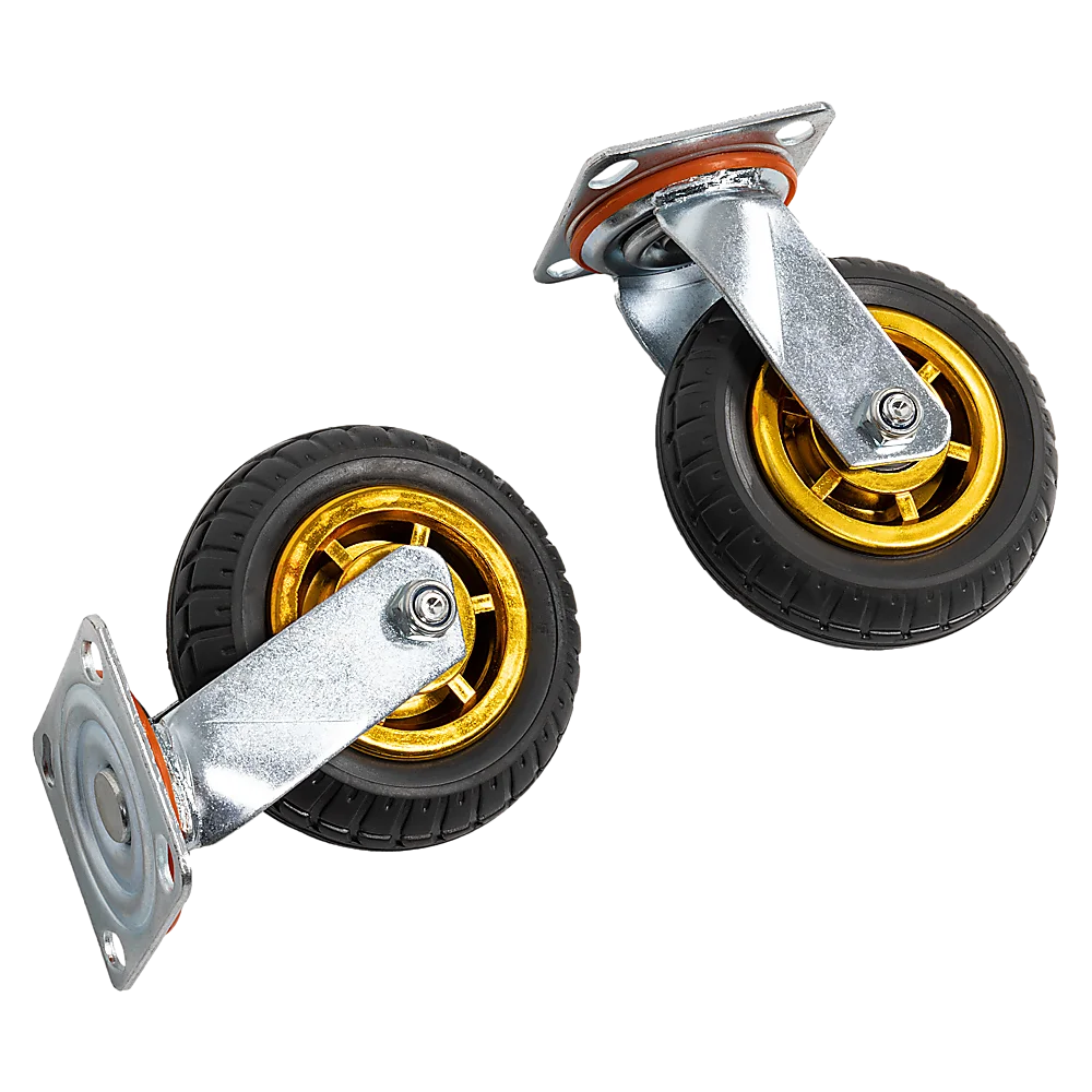 Castor Wheels 4 x 6’’ 150mm Swivel Silent C2 Brakes 800KG