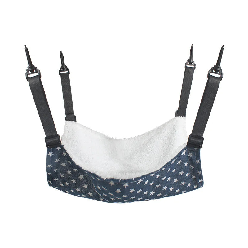 Cat Cage Hammock - Adjustable Double-Sided Pet Swing Bed
